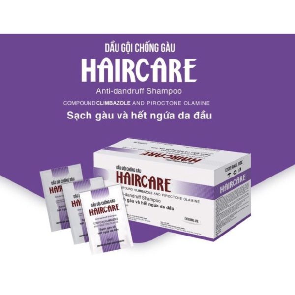 Dầu Gội Haircare - Trị Gàu, Làm Dịu Da Đầu, Giúp Giảm Ngứa Rát Hiệu Quả - Hộp 50 gói x 6ml - Hình ảnh 2