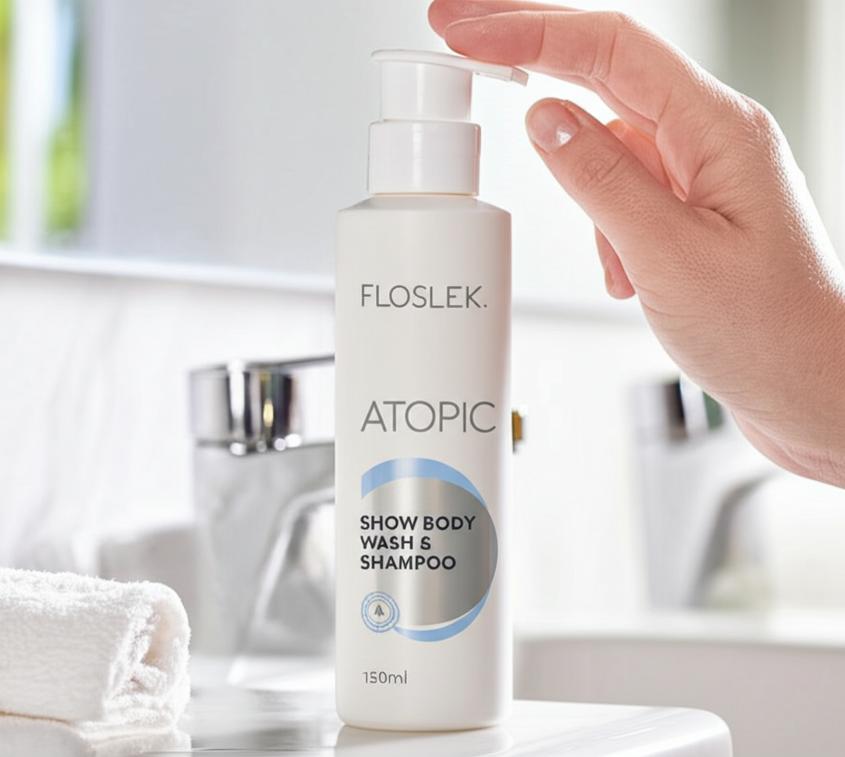 Floslek Atopic Show - Dầu gội sữa tắm cho da cơ địa.