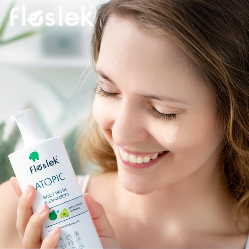 Review Dầu gội & Sữa tắm Floslek Atopic Show cho da viêm cơ địa