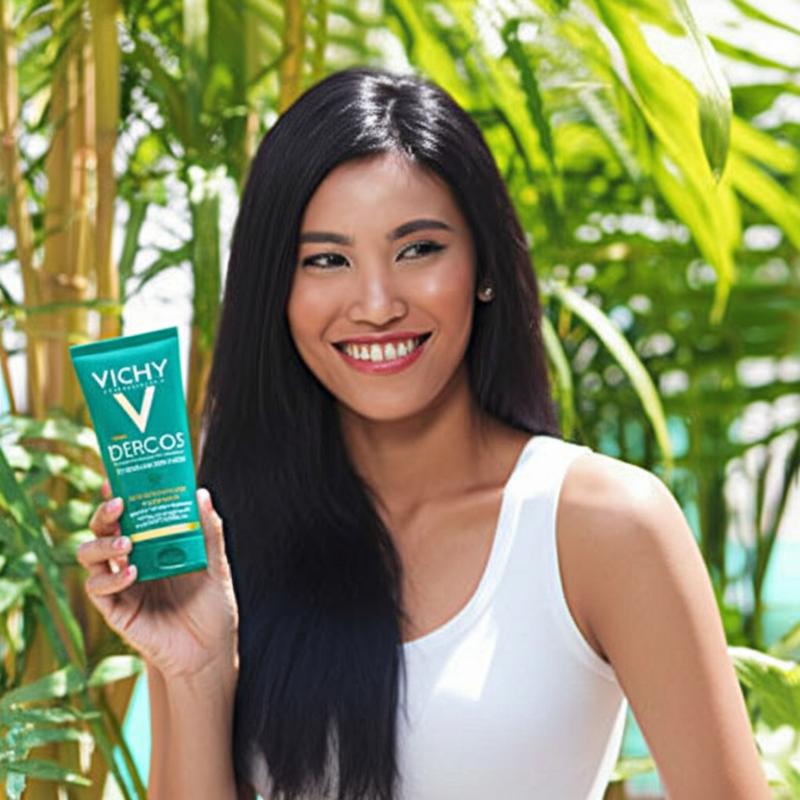Dầu gội Vichy Dercos giảm rụng tóc, cho tóc khỏe mạnh.