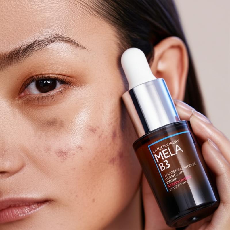 Mela B3 Serum for dark spot correction.