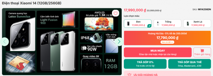 Giá Xiaomi 14 đầu tháng 5 rẻ hơn iPhone 15, AI thông minh như iPhone 16 Pro Max, dồn ép Galaxy S24 gia xiaomi 14 dau thang 5 re hon iphone 15 ai thong minh nhu iphone 16 pro max don ep galaxy s24