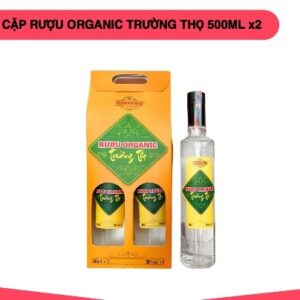 Cặp rượu Organic Trường Thọ 1000ml 28%
