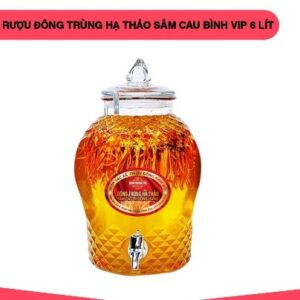 Bình rượu ngâm ĐTHT – Sâm cau nguyên vị 6L có vòi 26%