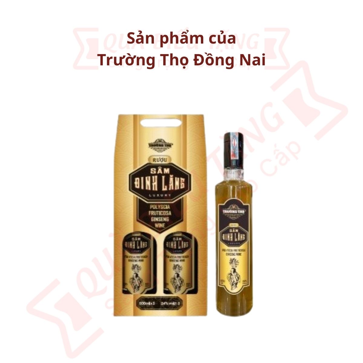 Cặp Rượu Sâm Đinh Lăng Luxury 1000ml 24%