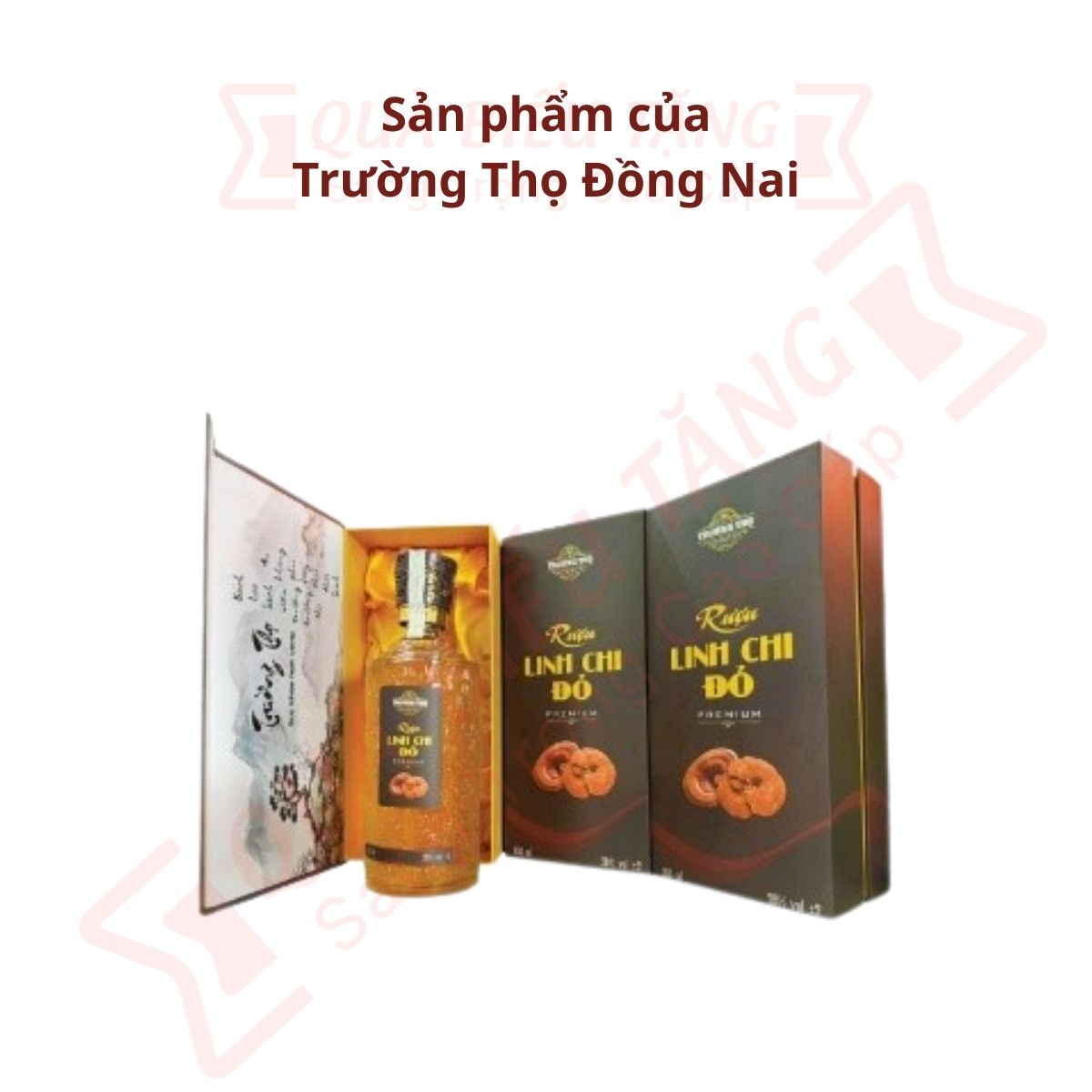 Rượu Linh chi đỏ Premium 650ml 26%