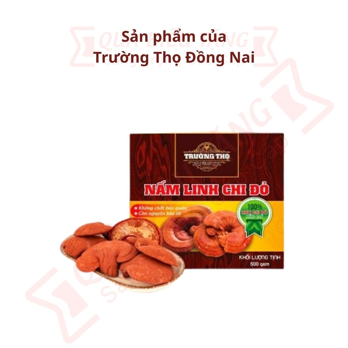 Linh chi đỏ thượng hạng hộp 500g